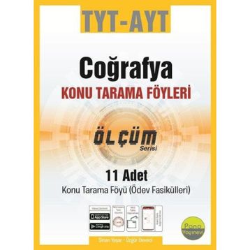 TYT AYT Cografya Tarama Föyleri 11 Fasikül Pano Yayınevi