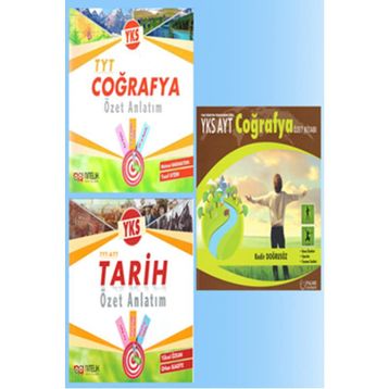 TYT AYT Coğrafya, Tarih Özet Anlatımlı 3'lü Set Nitelik Yayınları