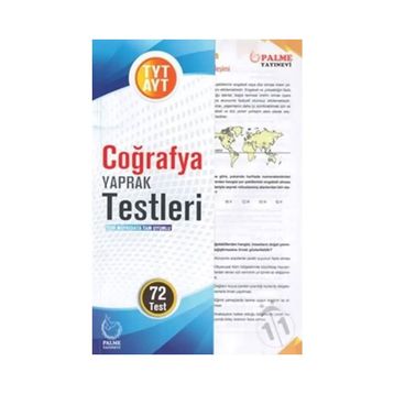TYT AYT Coğrafya Yaprak Test Palme Yayınevi
