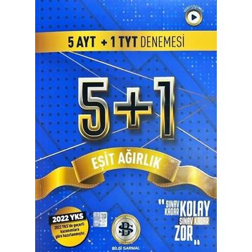 TYT AYT Eşit Ağırlık 5 + 1 Denemesi - Bilgi Sarmal Yayınları