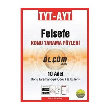 TYT AYT Felsefe Tarama Föyleri 10 Fasikül Pano Yayınevi
