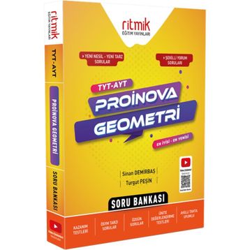 TYT AYT Geometri Proinova Soru Bankası-Ritmik Eğitim Yayınları