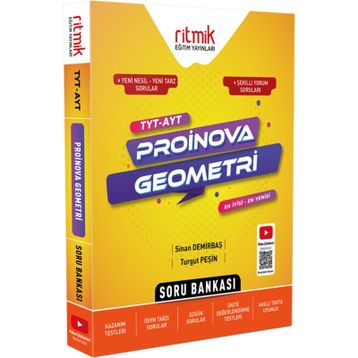 TYT AYT Geometri Proinova Soru Bankası-Ritmik Eğitim Yayınları