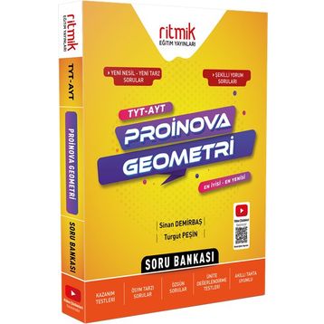 TYT AYT Geometri Proinova Soru Bankası-Ritmik Eğitim Yayınları