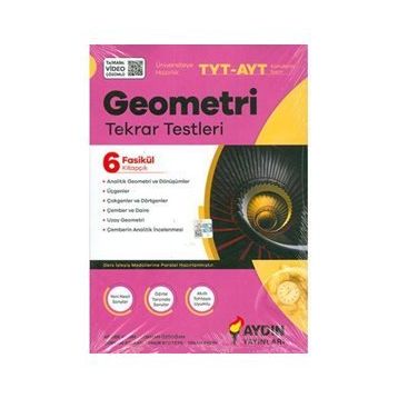 TYT AYT Geometri Tekrar Testleri 2021-Aydın Yayınları