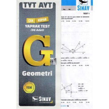 TYT AYT Geometri Yaprak Test - Sınav Yayınları