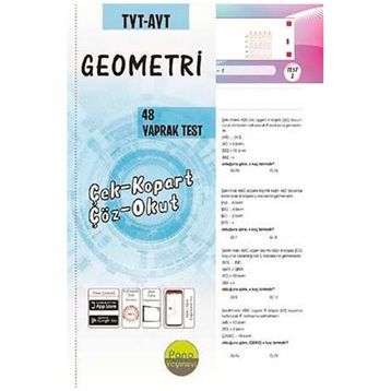 Tyt Ayt Geometri Yaprak Testleri Çek Kopart 48 Adet Pano Yayınları