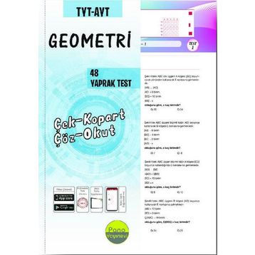 Tyt Ayt Geometri Yaprak Testleri Çek Kopart 48 Adet Pano Yayınları