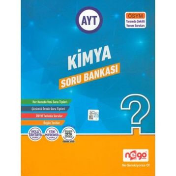TYT AYT Kimya Soru Bankası Nego Yayınları