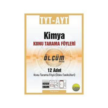 TYT AYT Kimya Tarama Föyleri 12 Fasikül Pano Yayınevi