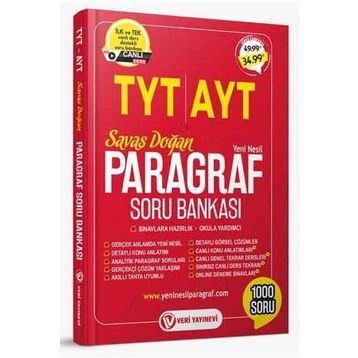 TYT AYT Paragraf Soru Bankası Veri Yayınları