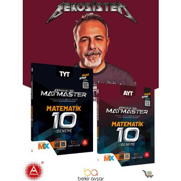 TYT Bekosistem Matmaster Matematik 10'lu Deneme + AYT Bekosistem Matematik 10'lu Deneme - Bekir Avşar