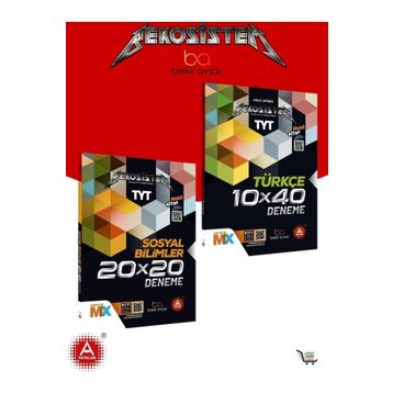 TYT Bekosistem Matmaster Matematik 10'lu Deneme + TYT 10x40 Türkçe Deneme + TYT 20x20 Sosyal Bilimler Deneme - Bekir Avşar
