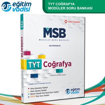TYT Coğrafya Modüler Soru Bankası Eğitim Vadisi Yayınları