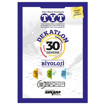 Tyt Dekatlon Biyoloji 30'lu Deneme Seti