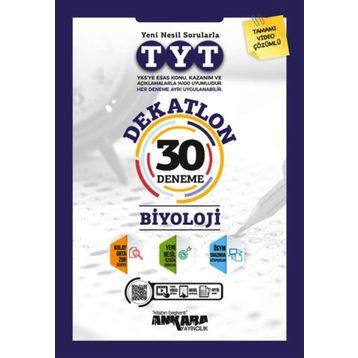 Tyt Dekatlon Biyoloji 30'lu Deneme Seti