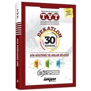 Tyt Din Kültürü Ve Ahlak Bilgisi Dekatlon 30 Deneme Video Çözümlü Ankara Yayıncılık