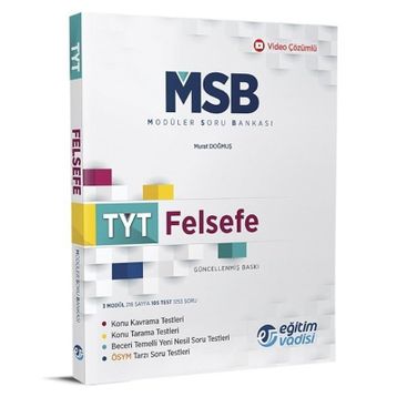 TYT Felsefe Güncel MSB Modüler Soru Bankası-Eğitim Vadisi
