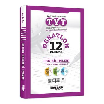 TYT Fen Bilimleri Dekatlon 12 Deneme-Ankara Yayınları
