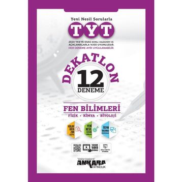 TYT Fen Bilimleri Dekatlon 12 Deneme-Ankara Yayınları