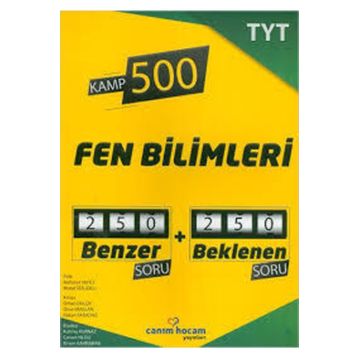 Tyt Fen Bilimleri Kamp 500 Denemesi Canım Hocam Yayınları