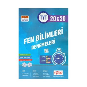 TYT Fen Bilimleri Video Çözümlü 20x30 Brans Deneme Nego Yayınları