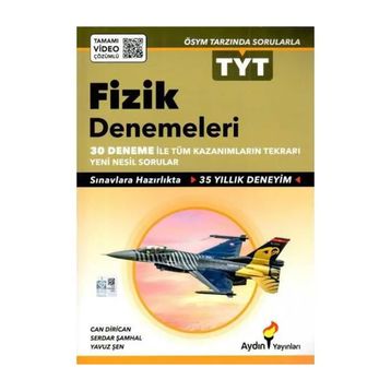 TYT Fizik Denemeleri Tamamı Video Çözümlü Aydın Yayınları