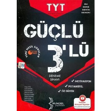 TYT Güçlü 3'lü Deneme-Bilinçsel Yayınları