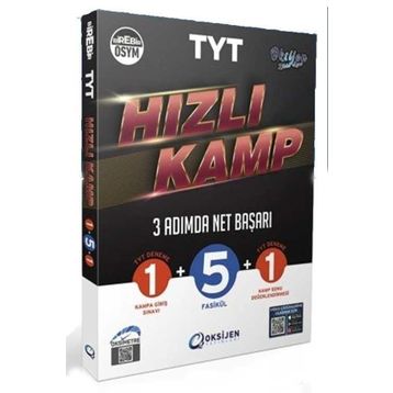 TYT Hızlı Kamp 3 Adımda Net Başarı - Oksijen Yayınları