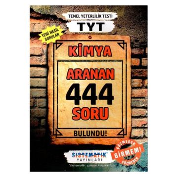 TYT Kimya 444 Aranan Soru Sistematik Yayınları