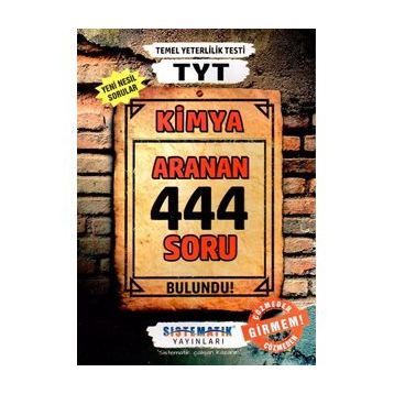 TYT Kimya 444 Aranan Soru Sistematik Yayınları
