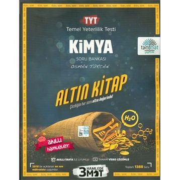 TYT Kimya Altın Kitap Tamamı Video Çözümlü Soru Bankası Tammat Yayınları