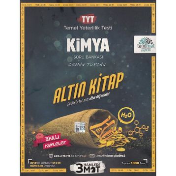TYT Kimya Altın Kitap Tamamı Video Çözümlü Soru Bankası Tammat Yayınları