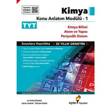TYT Kimya Konu Anlatım Modülü 1 Aydın Yayınları