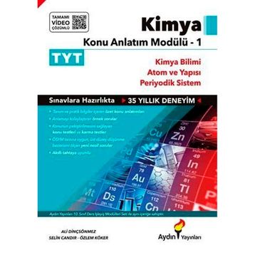 TYT Kimya Konu Anlatım Modülü 1 Aydın Yayınları