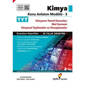 TYT Kimya Konu Anlatım Modülü 3 - Aydın Yayınları