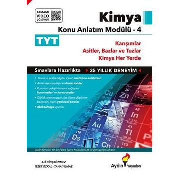TYT Kimya Konu Anlatım Modülü 4 - Aydın Yayınları