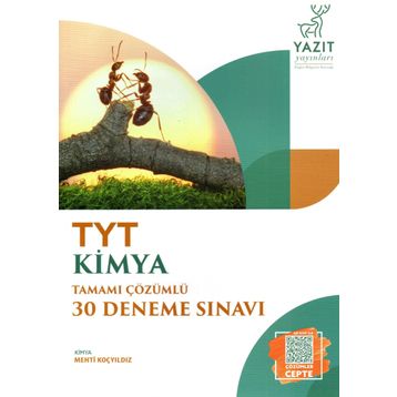 TYT Kimya Tamamı Çözümlü 30 Deneme Yazıt Yayınları