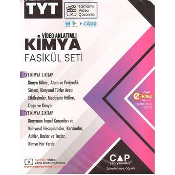 TYT Kimya Video Anlatımlı Fasikül Seti Çap Yayınları