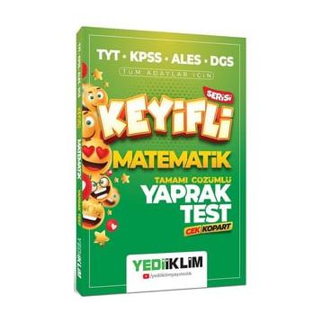 TYT-KPSS-ALES-DGS Tüm Adaylar için Keyifli Matematik Tamamı Çözümlü Yaprak Test Çek Kopart - Yediiklim Yayınları