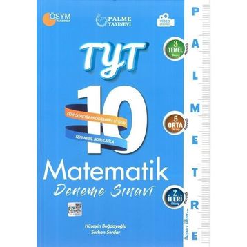 TYT Matematik 15 Deneme Sınavı Mathe Serisi Palme Yayınları Palme Yayınları
