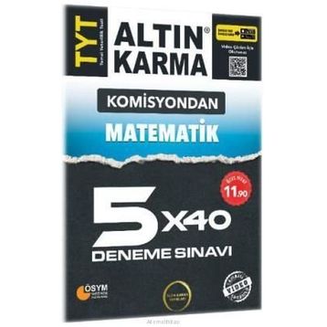 TYT Matematik 5x40 Deneme Sınavı-Altın Karma Yayınları
