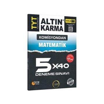 TYT Matematik 5x40 Deneme Sınavı-Altın Karma Yayınları