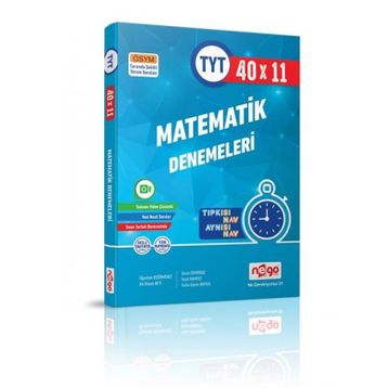 TYT Matematik Tamamı Video Çözümlü 40x11 Deneme Nego Yayınları