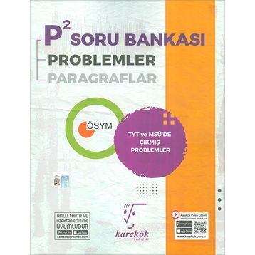 TYT P2 Paragraf Problemler Soru Bankası Karekök Yayınları