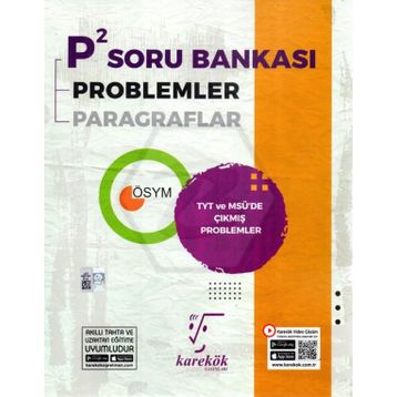 TYT P2 Paragraf Problemler Soru Bankası Karekök Yayınları