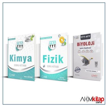 TYT Palme Kimya Üç Dört Beş Fizik Limit Biyoloji Soru Bankası 3 Kitap Set