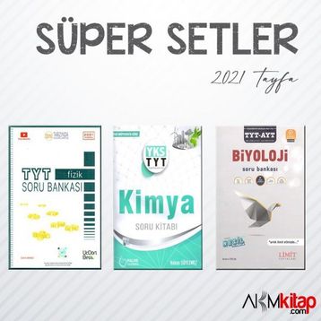 TYT Palme Kimya Üç Dört Beş Fizik Limit Biyoloji Soru Bankası 3 Kitap Set