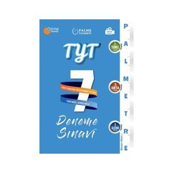 Tyt Palmetre Serisi 7 Deneme Palme Yayınları