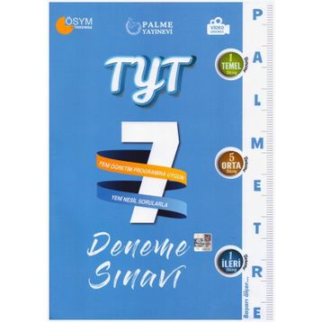 Tyt Palmetre Serisi 7 Deneme Palme Yayınları